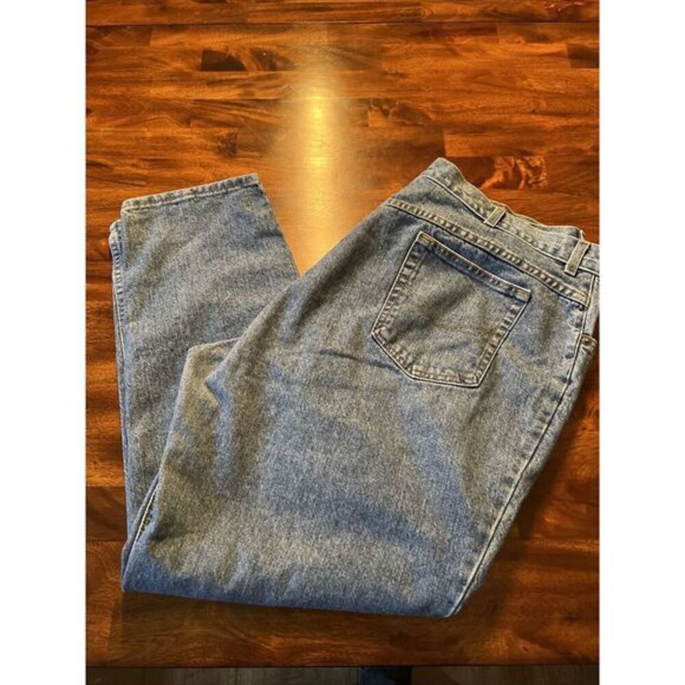 Chic Jeans Adult 24 PETITE Blue Denim‎ Mom Stretch Pull Up 42x30 Women's